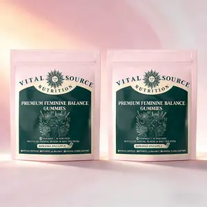 2 x Vital Source Nutrition Women's Wellness Gummies Hawaiian Pineapple Flavor Probiotic Cranberry Extract for pH Balance & Intimate Health Support 30 Servings