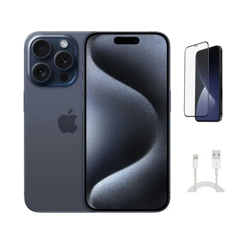 Refurbished Apple iPhone 15 Pro A2848 (Unlocked) Excellent Condition with Pre-Installed Tempered Glass & 1 Year Warranty