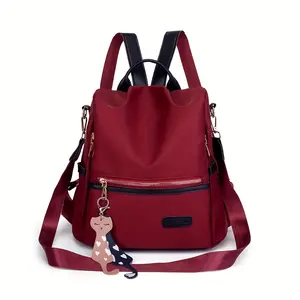 Multifunctional Ladies Handbag, Ladies Travel Lightweight Stylish Backpack, School College Backpack With Cute Pendant, Open Pocket Travel Bag, Small Travel Backpack, Shoulder Bag, Shoulder Bag