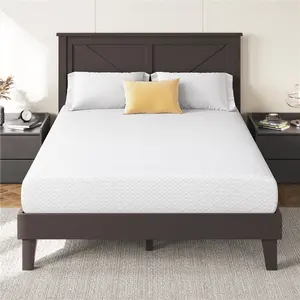 Costoffs Full 8/10/12 inch Medium-Firm Mattress 3-Layer Support Pressure Relief Quiet Motion Isolation Cooling Gel Memory Foam Mattress Green Tea Infusion RV/Dorm/Guest Room Friendly