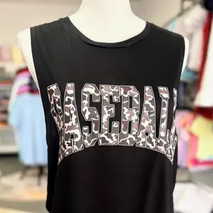Camo baseball tank