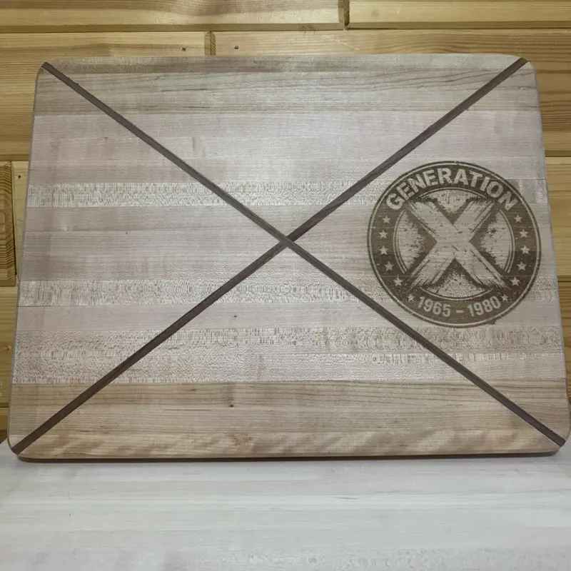 GENX solid maple and walnut cutting board’s