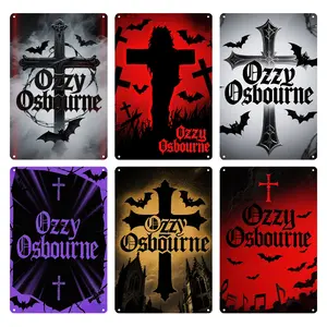 METAL LEGEND Tin Sign - Vintage Rock Wall Art for Man Cave, Music Room & Bar | 12x8 Retro Poster for Metalheads, Men’s Decor & Rock Collectors | summervibes Decoration Double Sided Prints