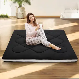 MOPHOTO Japanese Floor Mattress Futon Mattress, Twin/Full/Queen Size Foldable Mattress, Roll Up Mattress Sleeping Tatami Mat Floor Lounger Guest Bed