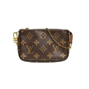 Pre-owned Louis Vuitton 【Dina】LOUIS VUITTON Pochette Accessoires Mini Monogram