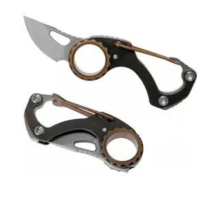 Portable Mini Folding Knife – 1.46" Blade, 8Cr13MoV Steel, 420 Stainless Steel Handle, Only 62 g for hiking, camping, survival, and EDC tasks; camping essentials