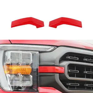 Front Headlight Grille Side Corner Cover Trim, Car Accessories For Ford F150 2021+,summervibes Truck