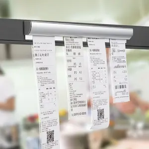 1PC Clamping Device Durable Alloy Takeaway Order Organizer 30cm Punch-Free Bill Receipt Hanging Rack Menu Holder Restaurant
