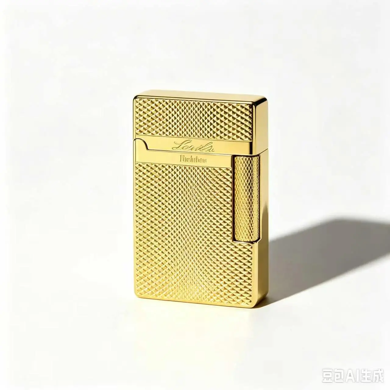 Luxury Gold Diamond Engraved Metal Lighter | Classic Ping Sound | Dual Ignition Modes | Refillable Butane Lighter for Men Gift (No Fuel)
