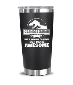 [Sale off up to 50%] Grandpasaurus Tumbler, Gifts for Grandpa from Grandchilds, Daughter, Son, Kids - Grandpa Gifts for Christmas, Tumbler 12oz, 20oz & 30oz Gift