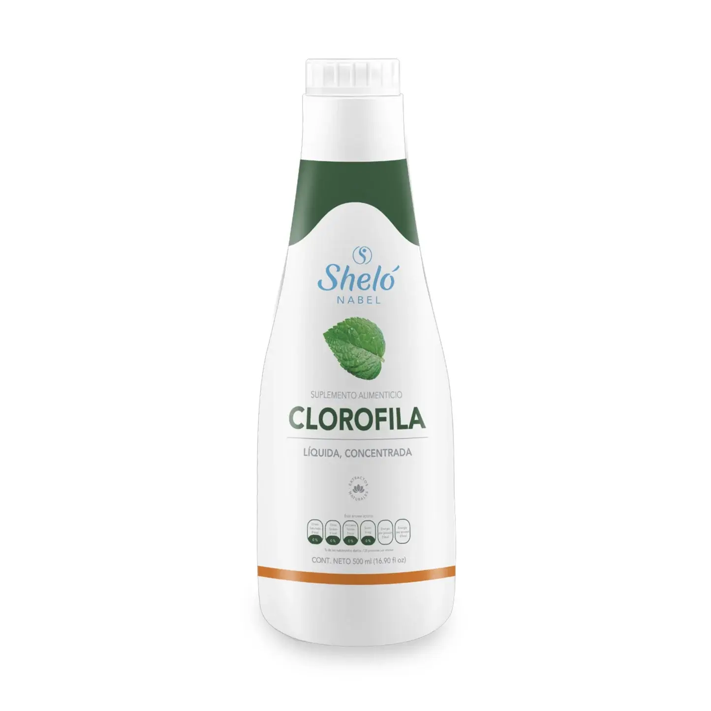 Shelo Nabel Chlorophyll Clorofila Liquida Concentrada 500ml