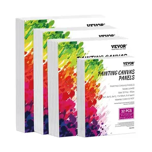 VEVOR Canvas Boards for Painting,  32 Pack White Painting Canvases Set - 5x7, 8x10, 9x12, 11x14 Painting Canvas Panels for Acrylic and Oil Painting, Watercolor, Paint Canvas for Kids and Professionals