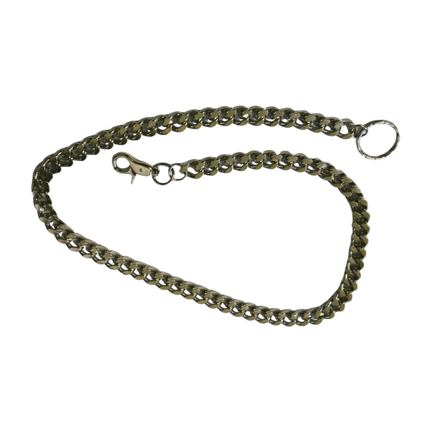 TFJ Men Silver Wallet Chain Jeans Keychain Thick Links Strong Heavy Biker Trucker Fashion Accessory Walletchain