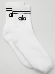 White Half-Crew Alo Socks