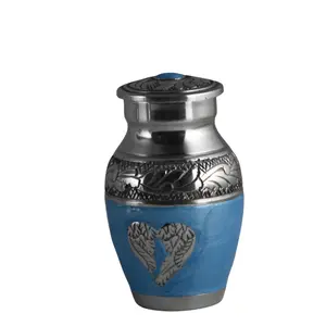 Angel Wings Beautiful Keepsake Single in Velvet Box - Ashes Adult male - Keepsakes for human ashes adult female - Spiritual