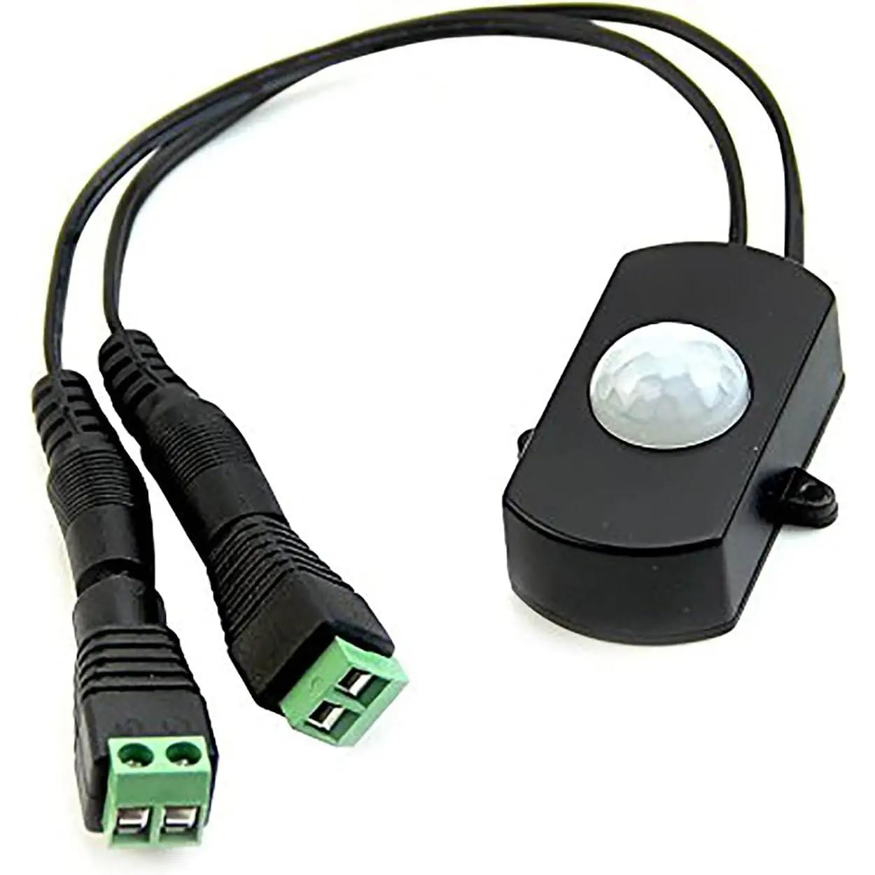 Automatic Mini 5A PIR Infrared Motion Sensor Detector Switch for LED Strip Light + Female Male DC Power Connector