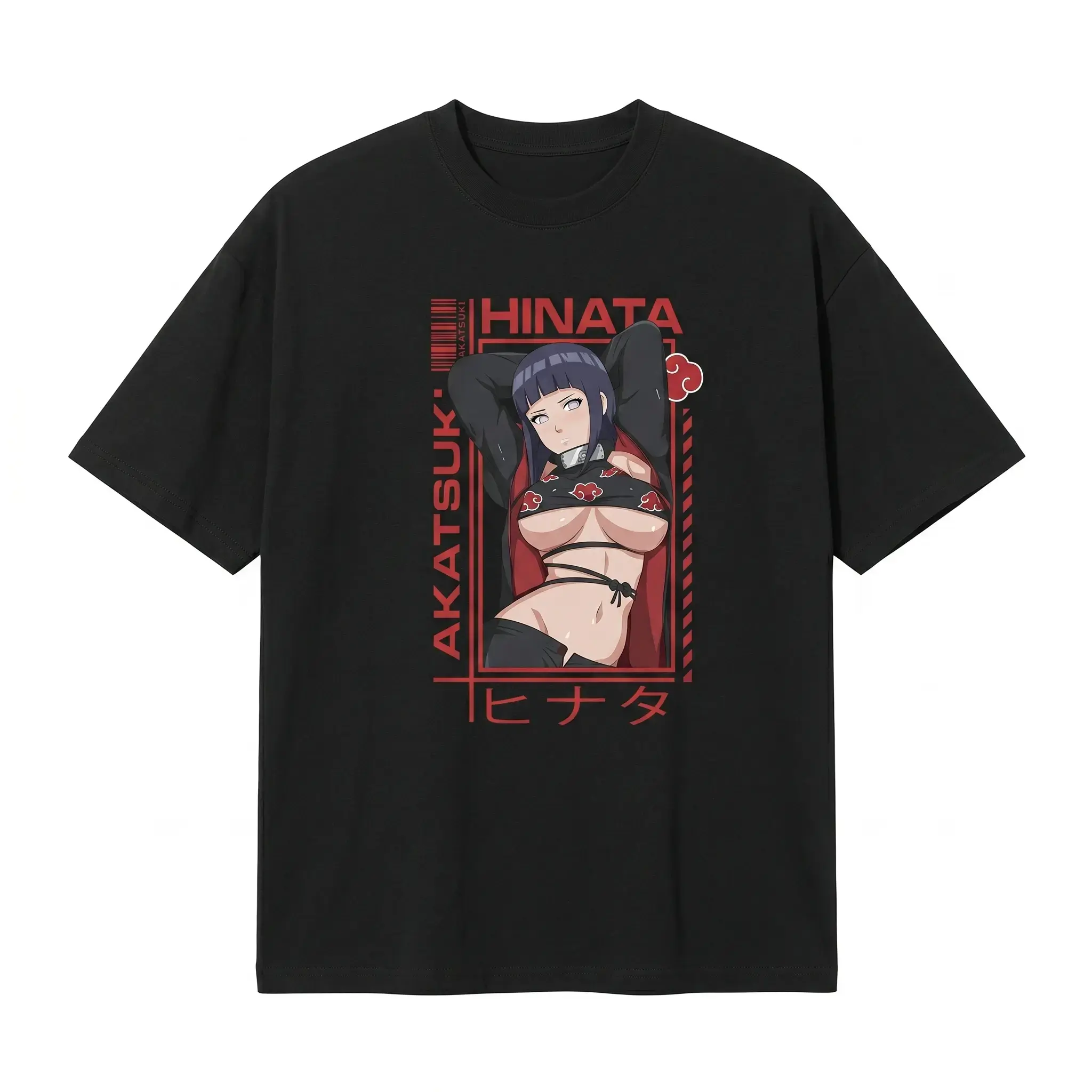 Naruto Hinata Hyuga Pure Cotton T-Shirt A Gift for Anime Fans S-5XL 100%cotton 180g Soft Cotton Comfortable Everyday Wear Black T-shirt Unisex Couple T-shirts, White T-shirt Casual Unisex Apparel cotton tee shirt invincible shirt siah t shirt Design