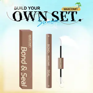 Maxcomfi Lash Kit Essentials | Strong Hold, Waterproof & Remover-Safe for Flawless Lashes Latex-Free Waterproof Bond Seal & Remover for Sensitive Eyes - Biotin&VE Ingredients - Long Lasting Formula - Pool-Proof Rainy Day Proof
