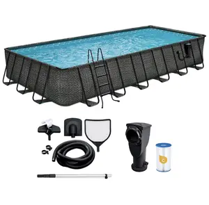 24 Ft Oasis Designer Lap Above Ground Pool w/ Pump