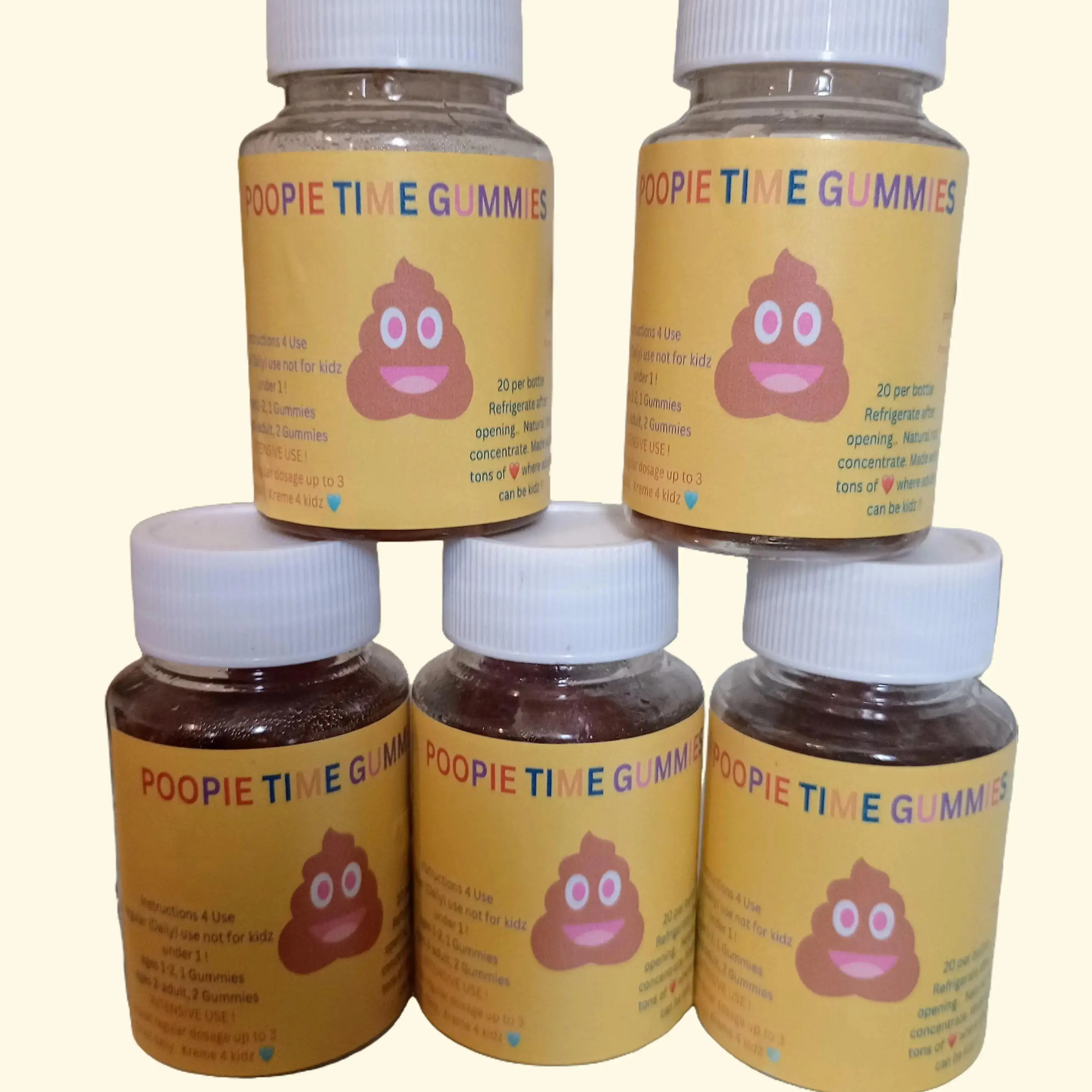 Poopie Time Natural Laxative with Prunes for Daily Constipation Relief