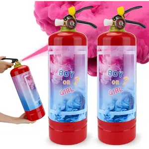 Giant Gender Reveal Fire Extinguisher 2 Packs Gender Reveal Ideas Baby Girl Reveal Party Ideas for Gender Reveal Decorations with 2.3ib Powder (Pink)