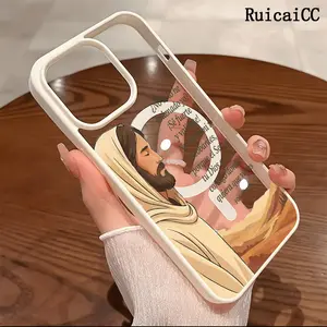 Premium Magnetic Phone Cases for iPhone11/12/13/14/15/16//17/Air/promax/Plus Jesus And Bible Quote y2k cased MagSafe Ready, Anti-Fall, Springtok and Ultra-Thin Design | Perfect for Everyday Use Protector Screen Protector Aesthetic Resistance