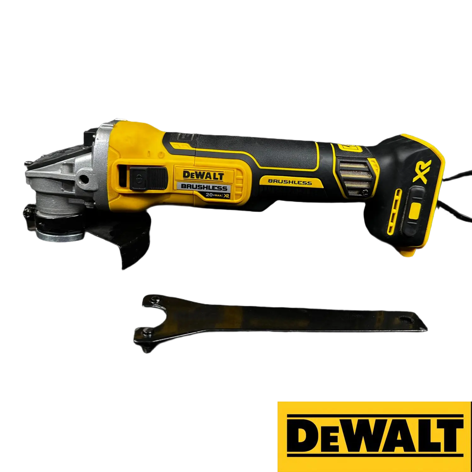 Dewalt DCG405NT Cordless Brushless 125mm Angle Grinder Power Tool Kit with Batteries - Electronic Brake, Tool-Free Guard, Variable Speed, Precise Control, Effortless Grinding, Simplifies Maintenance - for Metal Cutting, Masonry, Grinding Weld Seams