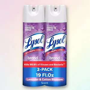 Lysol Lavender Disinfectant Spray 38fl oz - Kills Germs, Air Freshener, 38 Ounce