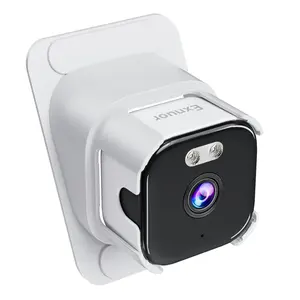 EXNUOR Window Camera— Wired HD Smart Home Security Camera with Window Mount, Alexa & Google Assistant, Color Night Vision