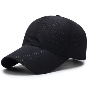 Unisex Universal Quick-Dry Perforated Mesh Baseball Cap for Adults - Solid Color, Breathable, UV Protection, Adjustable Strap, Ideal for Running, Summer Outdoor Activities,summerwins