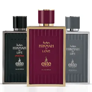 Hikmah Of Life, Hikmah Of Love & Hikmah Of Life Intense Eau de Parfum Sprays 100ml (3.4 oz) by Elite Risala (Bundle)