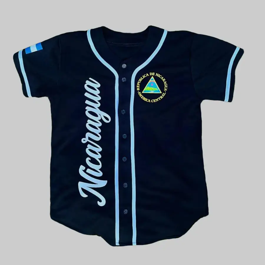 Nicaragua Baseball Jersey Collection │ Inspired 3D Unisex Jerseys │ Multi-Color │ Size S-5XL
