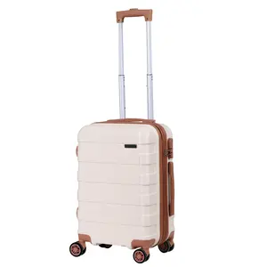 New Choice Deal Hardside Carry On Spinner Suitcase Luggage Expandable with Wheels  22" White