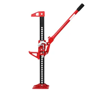 Heavy duty 3-ton agricultural jack -60 inch high lifting ratchet multifunctional jack, height adjustable 5.12-52 inches, with safety lock pin, suitable for trucks SUV、ATV、UTV、 Tractor and bumper recycling