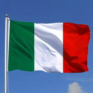 1pc Italian National Flag Green White Red Tricolor, Durable Polyester Fade Resistant for Outdoor Garden Yard Patio Decor, Proud Italian Heritage Gift