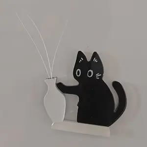 1pc/2pcs Cat Whisker Fridge Magnet Keepsake Home Decor, Decoration, A Memorial for Cat Owners to Store Their Pet's Fur and Whiskers, Perfect as a Tribute Gift for Those Mourning the Loss of Their Feline Companion