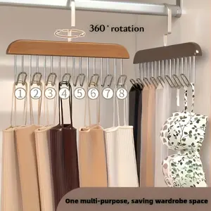 Multi-Functional Wooden Hanger Rack, Durable & Versatile Design for Home Use, Ideal for Organizing Clothes & Accessories