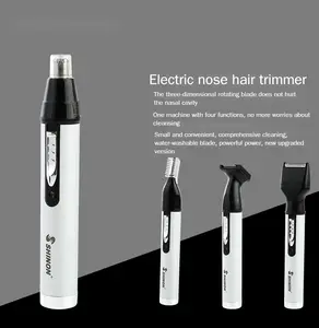 Multifunctional electric nose hair trimmer rechargeable nose hair trimmer shaver ear eyebrow four-in-one set Comfort