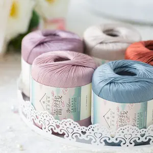 3# Lace Yarn 3 Packs -100%cotton【US Warehouse】