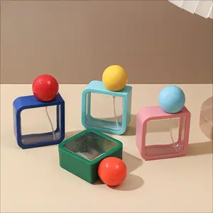 4-Piece Refillable Travel Spray Bottle Set - Plastic Portable Atomizer for Perfume or Alcohol Sanitizer, Leak-Proof Pump Design, Perfect for Travel & Daily Use