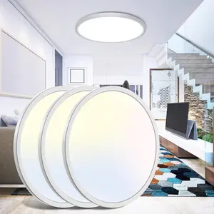 12.5 Inch LED Ceiling Light, 3Pack 4200LM 36W Large & Bright Flush Mount Lighting Fixture, 3000K/4500K/6000K White Round Flat LED Ceiling Lamp for Bedroom Kitchen Livingroom Office