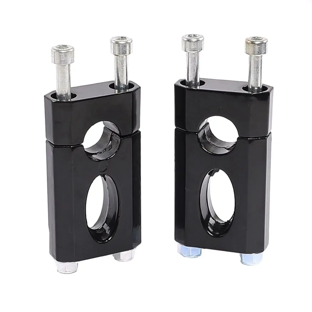 CNC 7/8" 22mm Handlebar Risers Clamp Mount Universal for Front Fork Triple Tree Clamp Dirt Pit Bike Mini Pocket Rocket Monkey Trail Bike Scooter Offroad Motorcycle SSR110 CRF50 KLX110 50cc-250cc