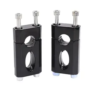 CNC 7/8" 22mm Handlebar Risers Clamp Mount Universal for Front Fork Triple Tree Clamp Dirt Pit Bike Mini Pocket Rocket Monkey Trail Bike Scooter Offroad Motorcycle SSR110 CRF50 KLX110 50cc-250cc