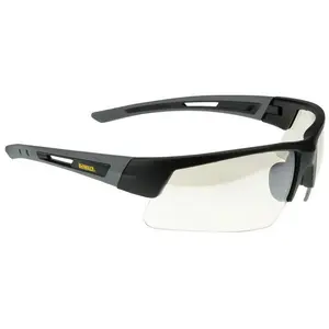 DeWalt Crosscut Safety Glasses Black Frame with Indoor-Outdoor Lenses