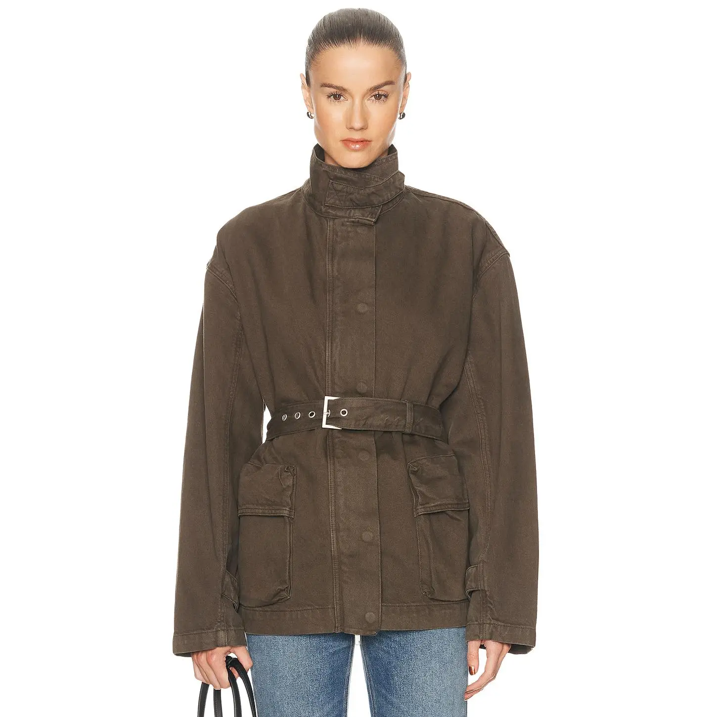 GRLFRND Logan Jacket in Cedar Brown
