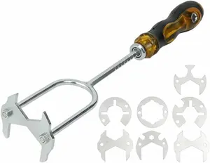 21-in-1 Telescopic Multi-function Sink Wrench with 7 Interchangeable Heads – Universal Plumbing Tool for Tight Spaces in Kitchen & Bathroom-1