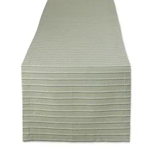 Design Imports Sprig Dobby Stripe Table Runner - 14" x 108"