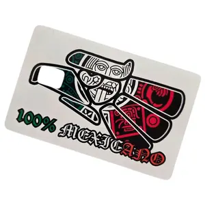 100% Mexican Debit Card Sticker - Authentic Design for Personalization