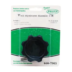 212 MAIN Stainless Steel Wall Hydrant Handle Kit, Mansfield-Style Wheel Shape for Hydrant Repair (Model 630-7965)
