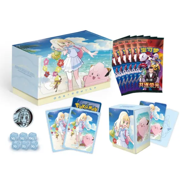 2026 Pokémon Chinese Exclusive TCG Battle Set Gift Box Lillie & N Battle Set Gift Box NEW Sealed